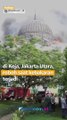 MENGERIKAN! DETIK-DETIK KUBAH MASJID JAKARTA ISLAMIC CENTER KOJA ROBOH SAAT KEBAKARAN