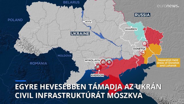 Oroszország újabb súlyos csapást mért az ukrán elektromos hálózatra
