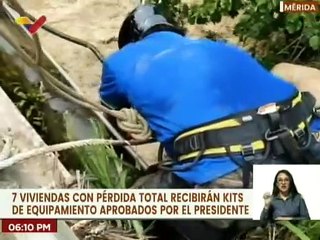 Mérida | 7 viviendas con pérdida total recibirán kits de equipamiento gracias al Gobierno Nacional
