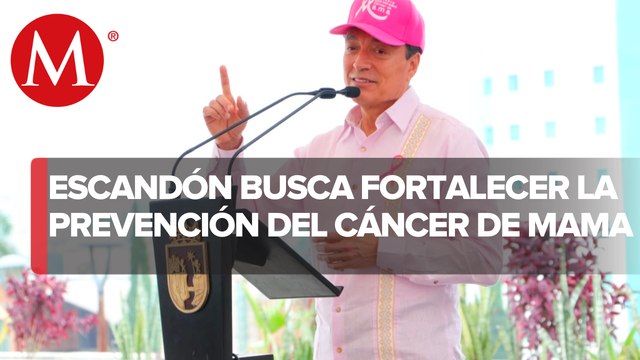 Rutilio Escandón entrega mastógrafos a hospitales chiapanecos