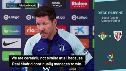 Download Video: Simeone dismisses comparisons to Carlo Ancelotti's Real Madrid