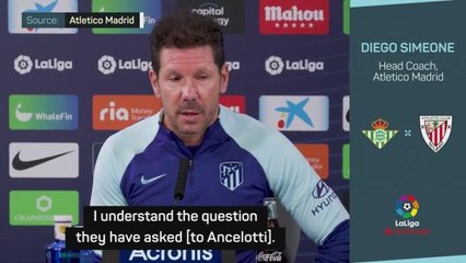 Tải video: Simeone dismisses comparisons to Carlo Ancelotti's Real Madrid