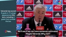 Ancelotti tells Madrid fans to cool Valverde Ballon d'Or hype