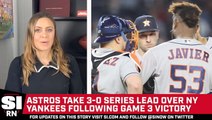 Astros Take 3-0 Series Lead Over Yankees