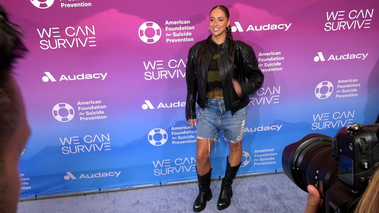 Tate McRae attends Audacy's 9th annual "We Can Survive" concert red carpet event in Los Angeles