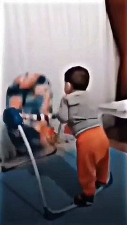 Baby on playing
