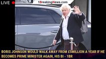 Boris Johnson would walk away from £5MILLION a year if he becomes Prime Minister again, his bi - 1br