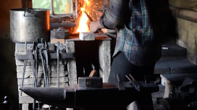 Blacksmithing_ How to make a steel wedge for hammers, axes etc.