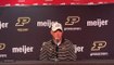 Purdue coach Jeff Brohm reacts to loss at Wisconsin