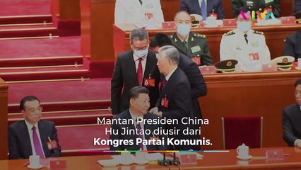 Download Video: Mantan Presiden China Diusir dari Kongres Partai Komunis