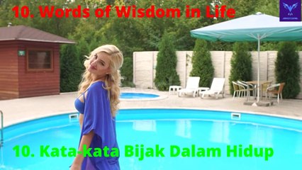 10.Kata-Kata Bijak Dalam Hidup.10.Words Of Wisdom In Life.