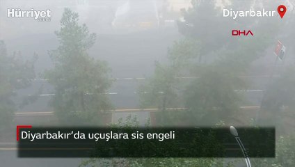 Diyarbakır’da sis nedeniyle uçak seferleri yapılamıyor