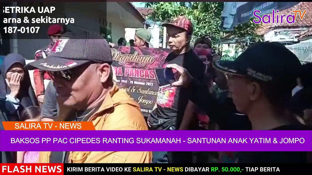 Baksos PP (Pemuda Pancasila) PAC Cipedes Ranting Sukamanah Reborn Santunan Anak Yatim dan Jompo