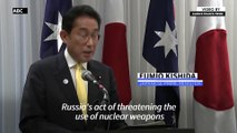 Japan's PM warns Russia's nuclear threats are a 'serious threat to peace'