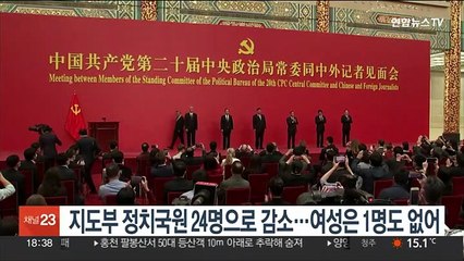 정치국원 24명으로 감소…여성은 한 명도 없어