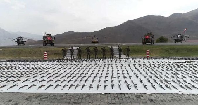 MSB PENÇE-KİLİT OPERASYONU'NDA 1043 SİLAHI ELE GEÇİRİLDİ