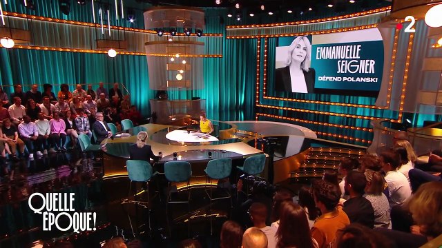 Emmanuelle Seigner s'excuse après avoir maladroitement défendu son mari Roman Polanski dans l'émission Quelle époque ! - France 2
