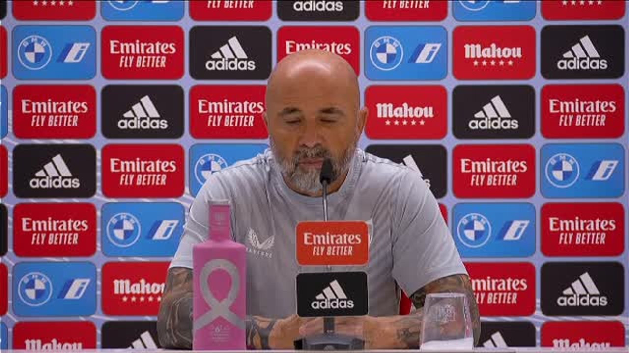 Sampaoli: "Nos golpearon en un momento en que el Madrid no había hecho méritos para hacerlo"