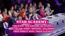 Star Academy : “On n’est pas encore au niveau de Céline Dion”, Michael Goldman très direct avec trois élèves