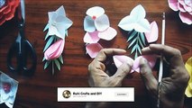 paper craft flowers for decoration ideas/Origami flowers decoration crafts | decor crafts | marriage flower decors | origami flowers | wall hanging crafts
