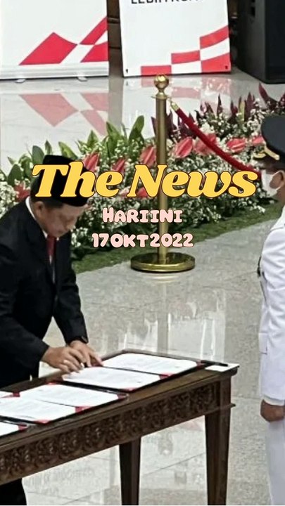 Menteri Melantik Heru Budi Hartono sebagai Pj Gubernur Jakarta