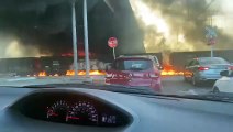 Un tren en llamas