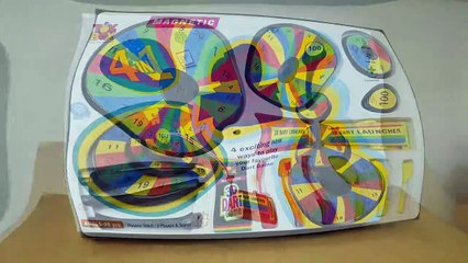 Unboxing and review Toysbox Magnetic 3D Dart Game 4 in 1