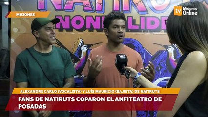 Fans de Natiruts coparon el anfiteatro de Posadas
