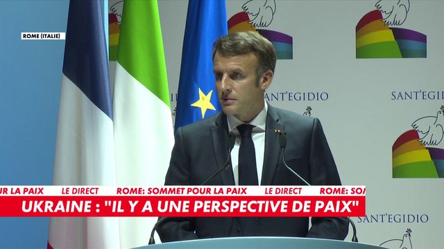 Emmanuel Macron : «Il y a une perspective de paix, quand le peuple ukrainien et ses dirigeants l’auront décidé, dans des termes qu’ils auront décidé, la paix se bâtira»
