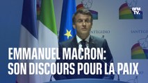 Emmanuel Macron: son discours pour la paix en intégralité