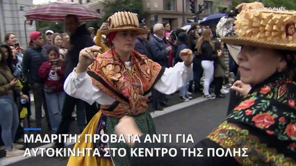 Μαδρίτη: Πρόβατα αντί για αυτοκίνητα στους δρόμους της πόλης