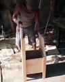 The person made a wonderful chair, it will also work for pressing clothes; If you don't believe then watch the video