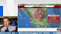 L'ouragan Roslyn de catégorie 3 a touché hier la côte pacifique de l'Etat mexicain de Nayarit, avec des vents atteignant les 195 km/h : 