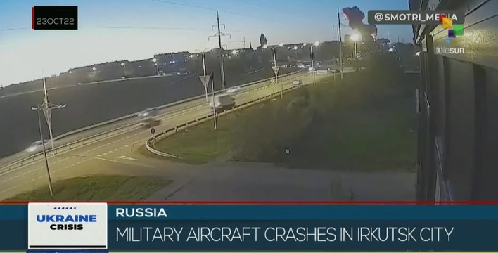 Military plane crashes into building in Russian city of Irkutsk