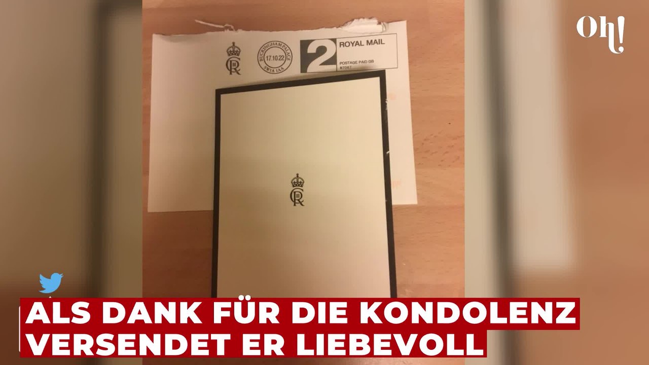 King Charles III. bedankt sich mit Kinderfotos