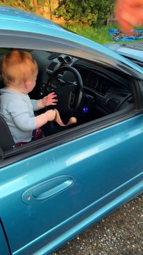 Baby Grabs Correct Key and Tries to Start Car