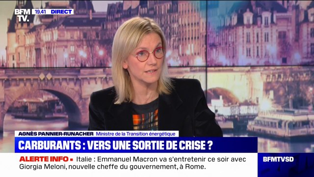 Carburants: Agnès Pannier-Runacher assure que le gouvernement sera en appui pour assurer un approvisionnement fluide à la Toussaint