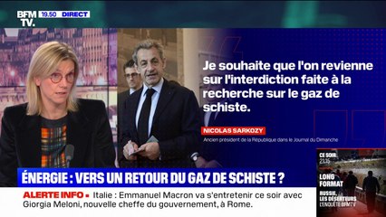 "Je ne partage pas du tout son point de vue": Agnès Pannier-Runacher répond à Nicolas Sarkozy sur le gaz de schiste