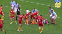 TOP 14 - Essai de George TILSLEY (USAP) - Aviron Bayonnais - USA Perpignan - Saison 2022/2023