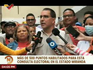 Min. Jorge Arreaza sobre Consulta Popular: El plan de gobierno lo está construyendo el pueblo