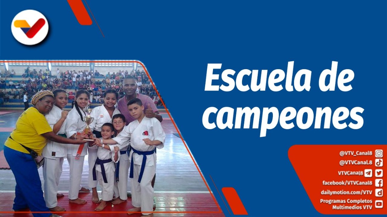 Deportes  VTV | Escuela Comunitaria de Karate Guaicaipuro forma campeones en Kumité y Kata