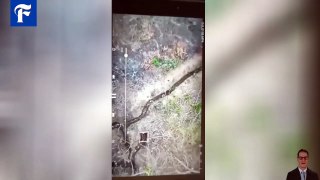 ukraine militray drone footage! Ukrainian Military drops a shell from drones