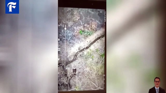 ukraine militray drone footage! Ukrainian Military drops a shell from drones