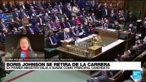 Informe desde Londres: Boris Johnson se retira de la carrera para liderar al Partido Conservador