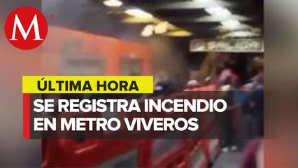 Desalojan pasajeros por incendio en Línea 3 del Metro