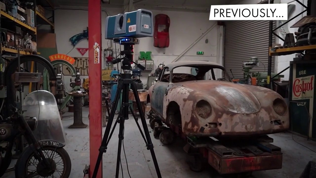 Porsche 356 Restoration on Celette Bench - Chop Chop