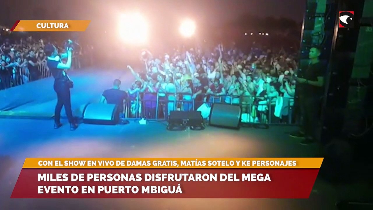 Miles de personas disfrutaron del mega evento en Puerto Mbiguá