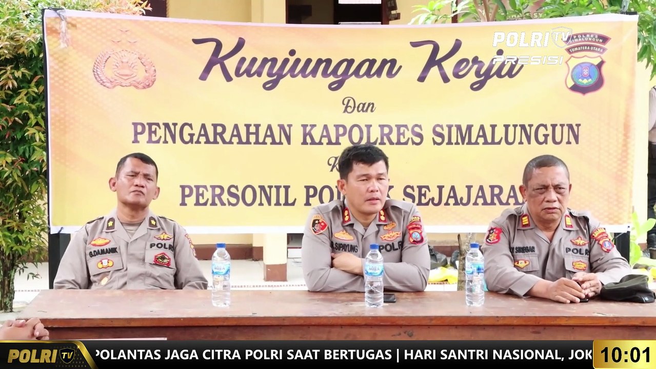 PRESISI UPDATE 10.00 WIB : Penyampaian Arahan Presiden Di Jajaran Polsek Wilayah Simalungun