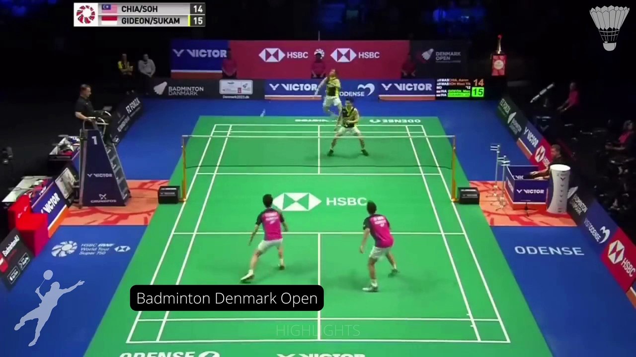 Semifinal - Badminton Denmark Open 2022 - Marcus Fernaldi Gideon Kevin Sanjaya vs Aaron Chia Soh Wooi Yik