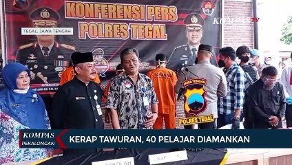 Kerap Tawuran, 40 Pelajar Diamankan